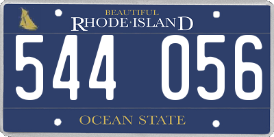 RI license plate 544056