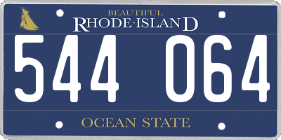 RI license plate 544064