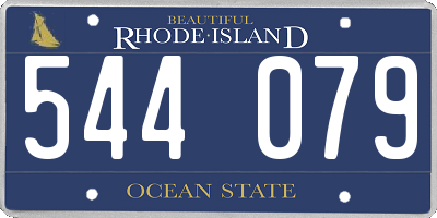 RI license plate 544079