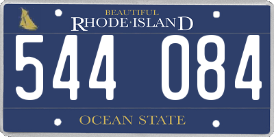 RI license plate 544084