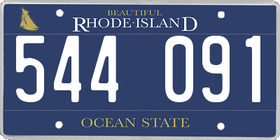 RI license plate 544091