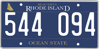RI license plate 544094