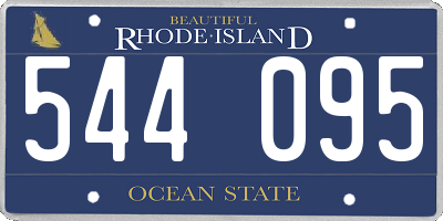 RI license plate 544095