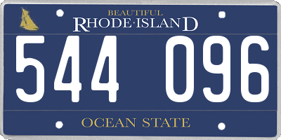 RI license plate 544096