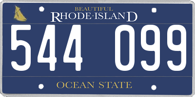 RI license plate 544099