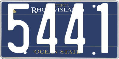 RI license plate 5441