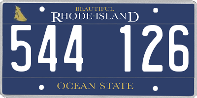 RI license plate 544126