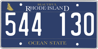 RI license plate 544130