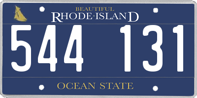 RI license plate 544131