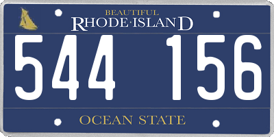 RI license plate 544156