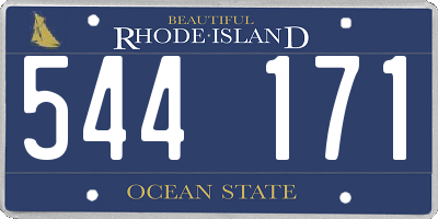 RI license plate 544171