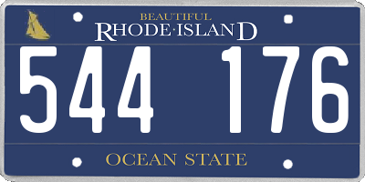 RI license plate 544176