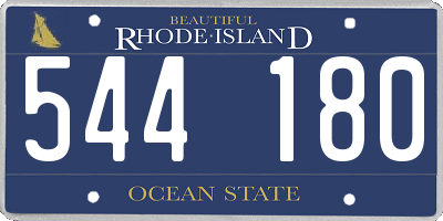 RI license plate 544180