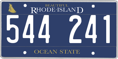 RI license plate 544241