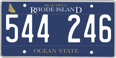 RI license plate 544246