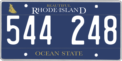 RI license plate 544248