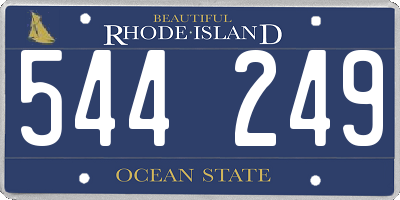 RI license plate 544249