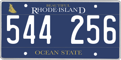 RI license plate 544256