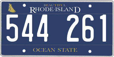 RI license plate 544261