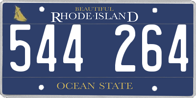 RI license plate 544264