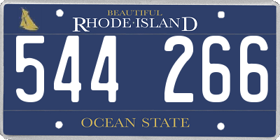 RI license plate 544266