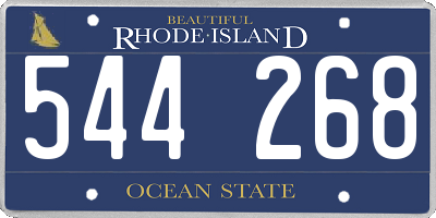 RI license plate 544268