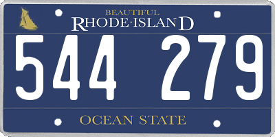 RI license plate 544279