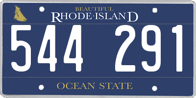 RI license plate 544291