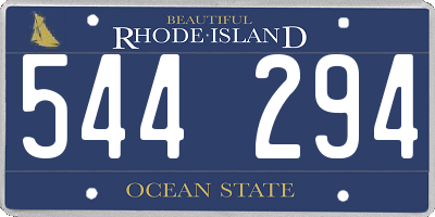 RI license plate 544294
