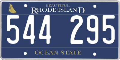 RI license plate 544295