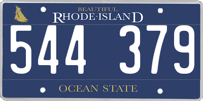 RI license plate 544379