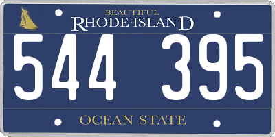 RI license plate 544395