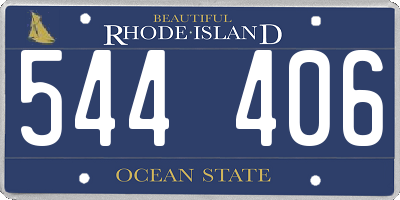 RI license plate 544406