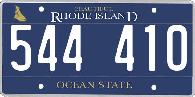 RI license plate 544410