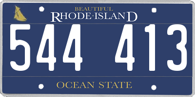 RI license plate 544413