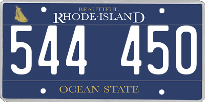 RI license plate 544450