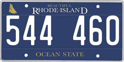 RI license plate 544460