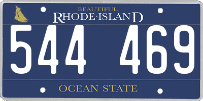 RI license plate 544469