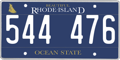 RI license plate 544476
