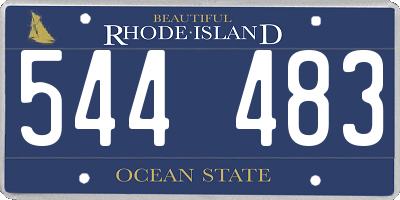 RI license plate 544483