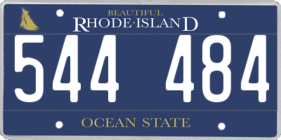 RI license plate 544484