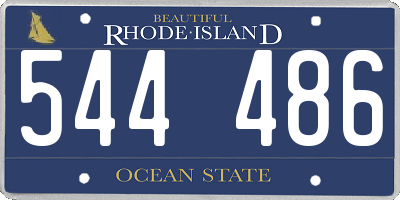 RI license plate 544486