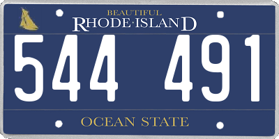 RI license plate 544491