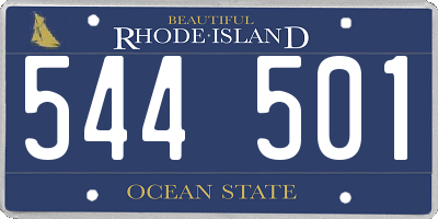 RI license plate 544501