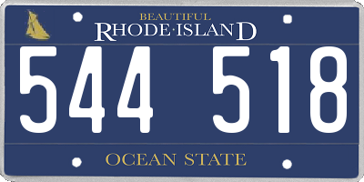 RI license plate 544518