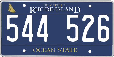 RI license plate 544526