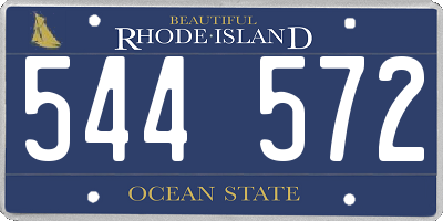 RI license plate 544572