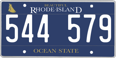 RI license plate 544579