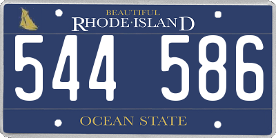 RI license plate 544586