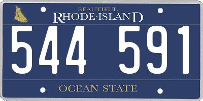 RI license plate 544591